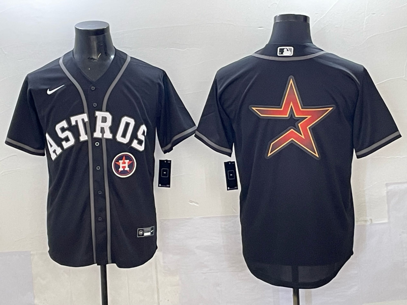 Men Houston Astros blank black 2025 Nike MLB Jersey 0019->houston astros->MLB Jersey